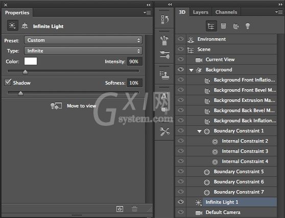 Adobe Photoshop CS6制作立体3D字母的图文操作截图