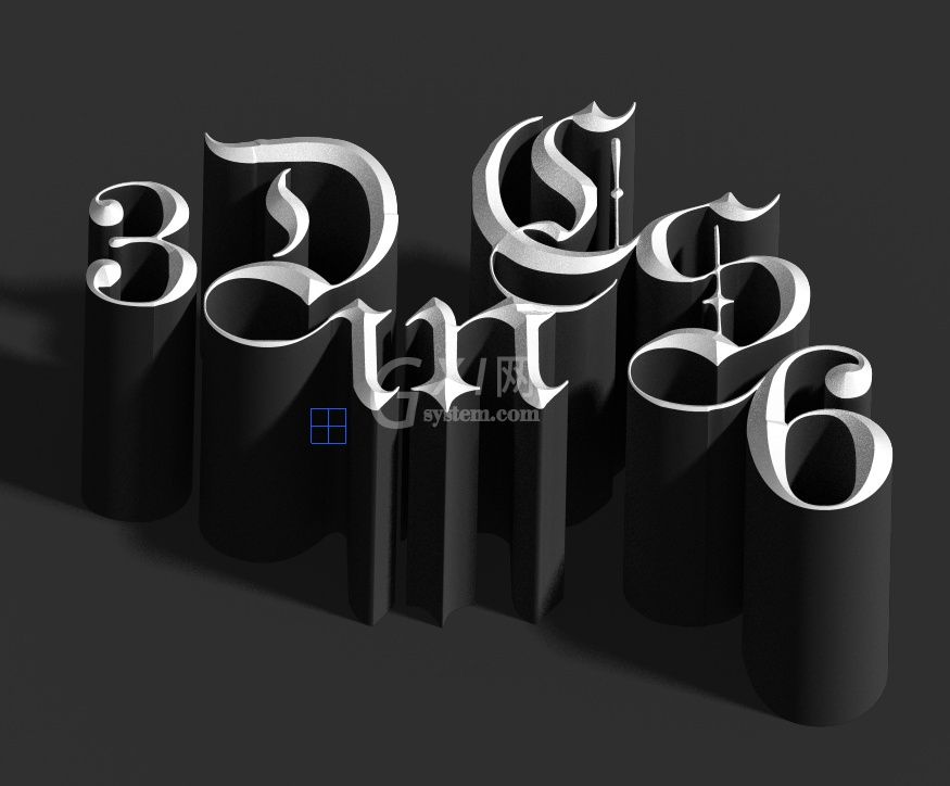 Adobe Photoshop CS6制作立体3D字母的图文操作截图