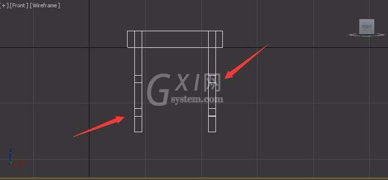 3dsmax创建四角小板凳模型的详细操作截图