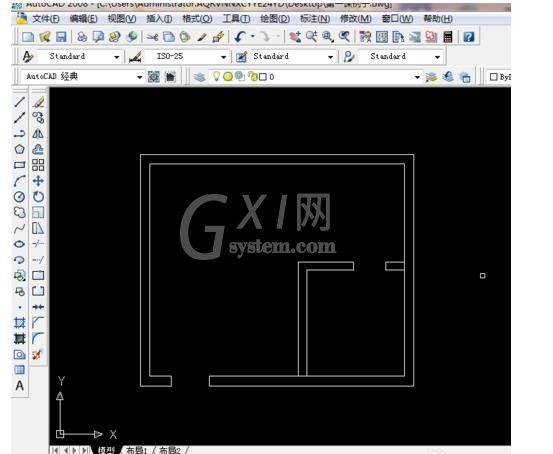 cad绘制门的操作流程截图