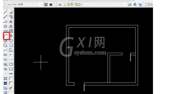 cad绘制门的操作流程截图