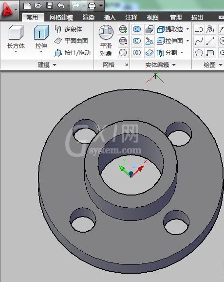 cad绘制三维图的简单操作截图