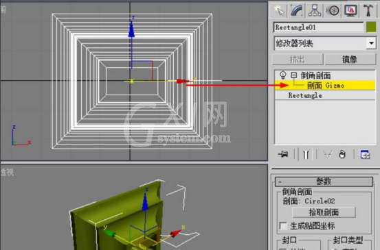 3dmax2015倒角剖面使用操作讲解截图