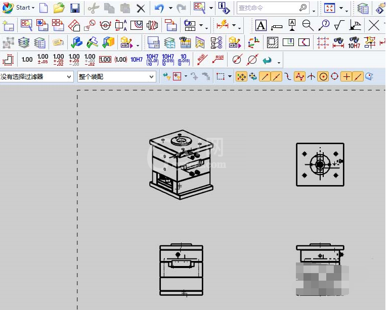 UG10.0制作工程图的基础操作截图