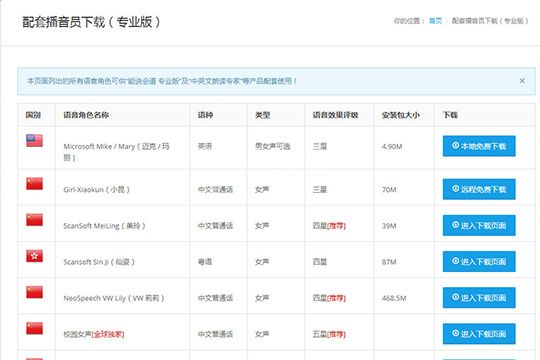 中英文朗读专家更换语音的简单操作截图