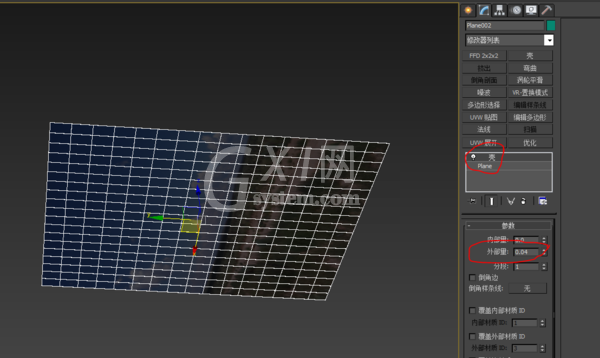 3DMAX显示双面材质的具体操作方法截图