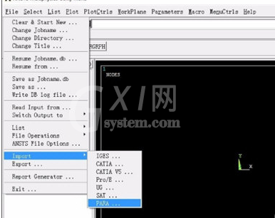 Ansys导入模型的具体操作方法截图