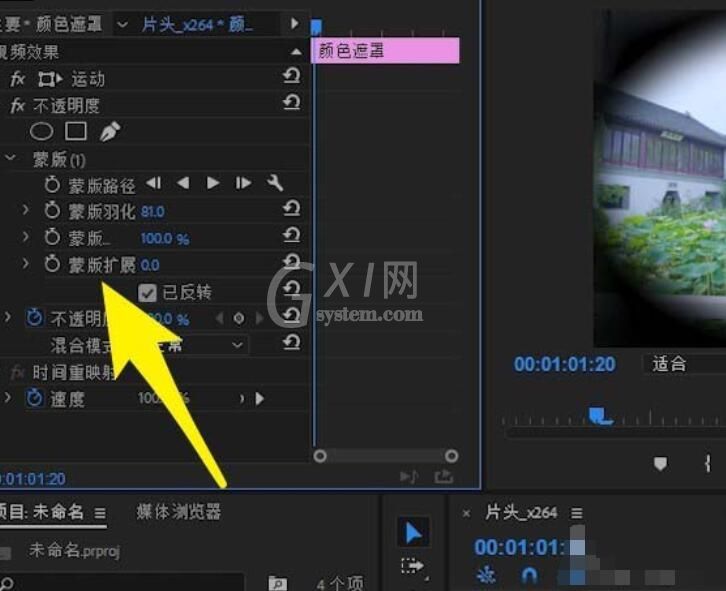 premiere给视频制作眨眼效果的图文操作截图