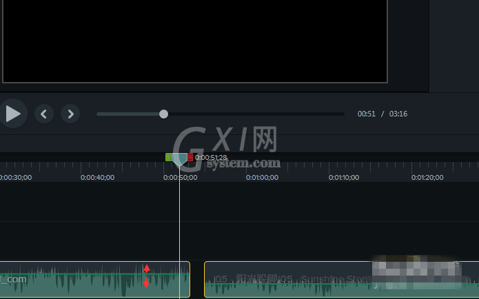 使用camtasia分阶段调整音频音量的操作步骤截图