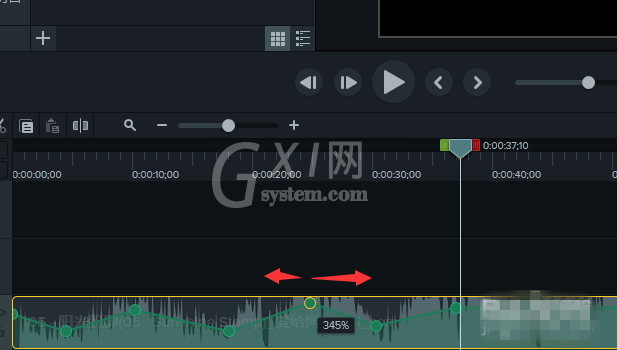 使用camtasia分阶段调整音频音量的操作步骤截图