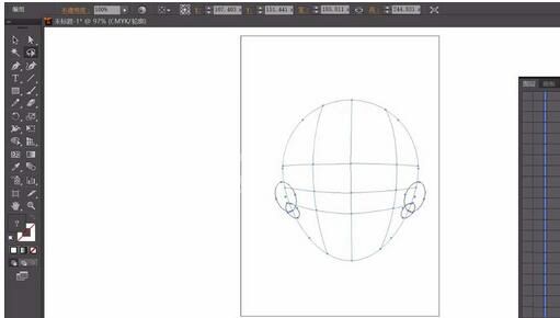 ai绘制靓丽短发女孩头像的操作步骤截图