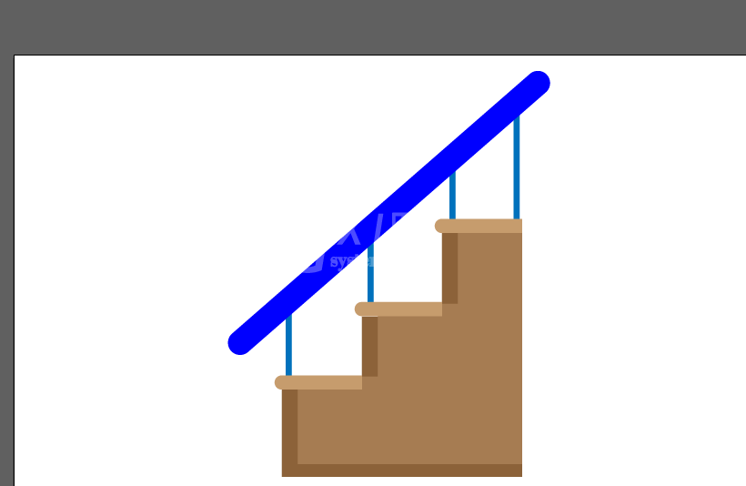 ai制作楼梯图标的具体操作截图