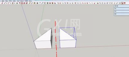 草图大师里镜像功能使用操作方法截图