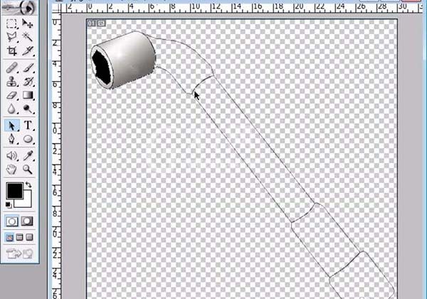 ps制作套筒扳手矢量图的操作步骤截图