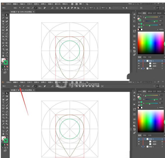 Adobe illustrator制作定位图标的简单方法截图