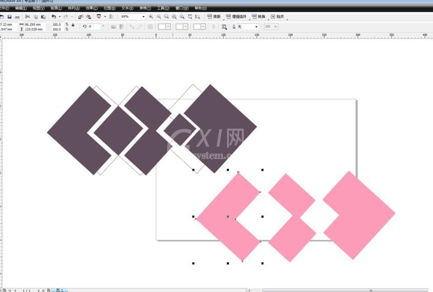 cdr用智能填充工具填充图形的操作教程截图