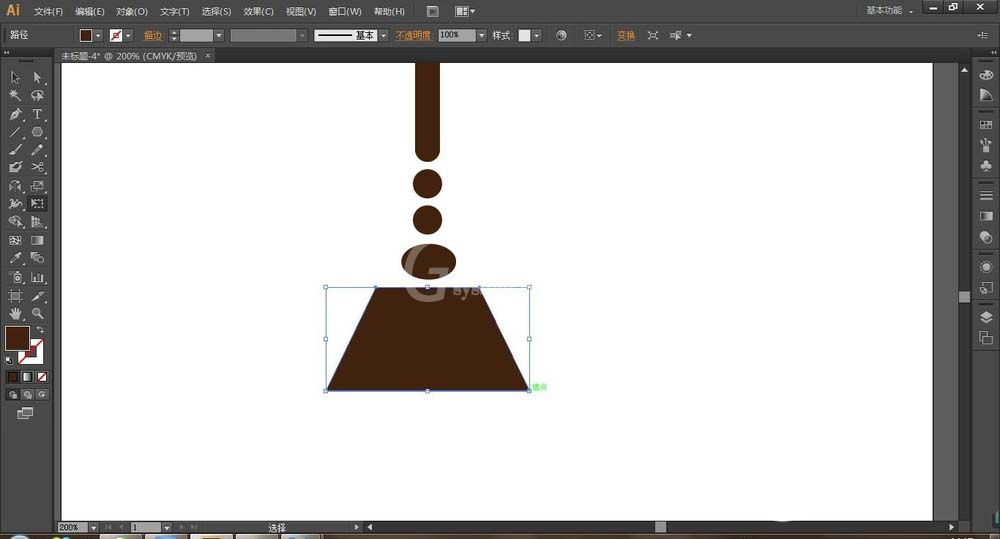 ai设计扫把图标的详细操作过程截图