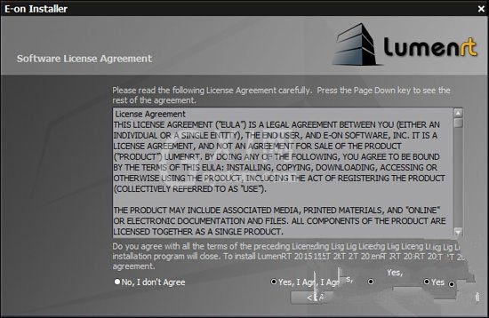 LumenRT Studio 2015安装操作流程讲述截图