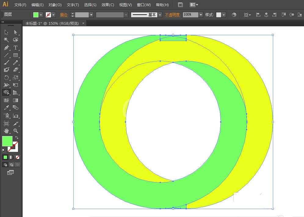 ai制作3D立体圆环形的操作教程截图