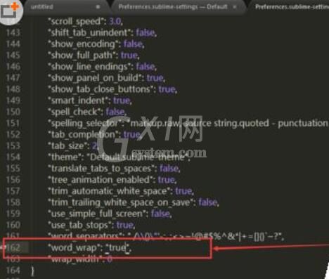 Sublime Text设置文本自动换行的操作流程截图