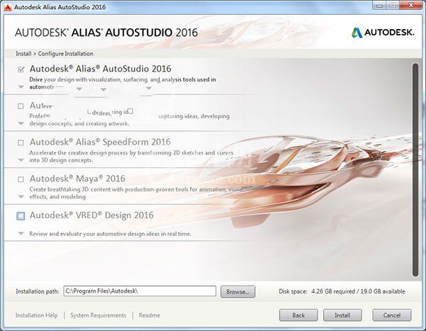 alias autostudio 2016进行安装的操作教程截图