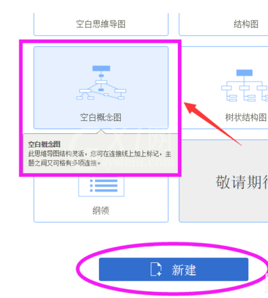 迅捷思维导图中结构进行更换的具体操作方法截图