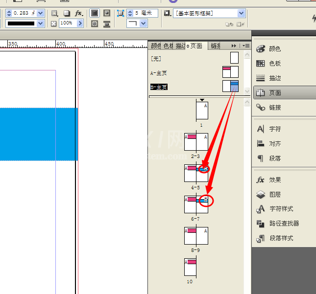 indesign设置主页的详细操作教程截图