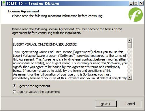 FORTE 10进行安装的使用操作教程截图
