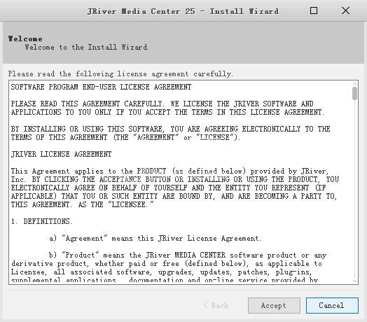 jriver media center安装的操作步骤截图