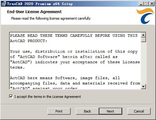 TrueCAD Premium 2020软件的安装详细操作过程截图