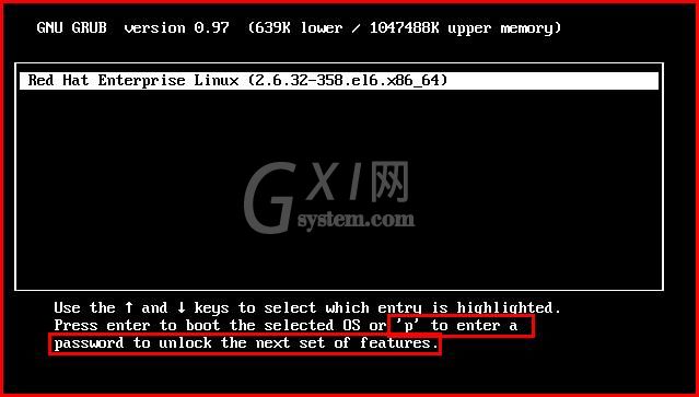 Linux系统设置GRUB菜单密码具体相关步骤截图