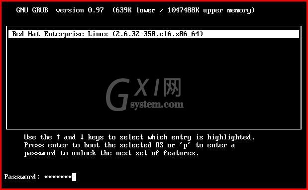 Linux系统设置GRUB菜单密码具体相关步骤截图