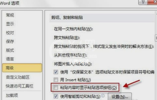 Office2003中隐藏粘贴选项按钮的相关操作教程截图