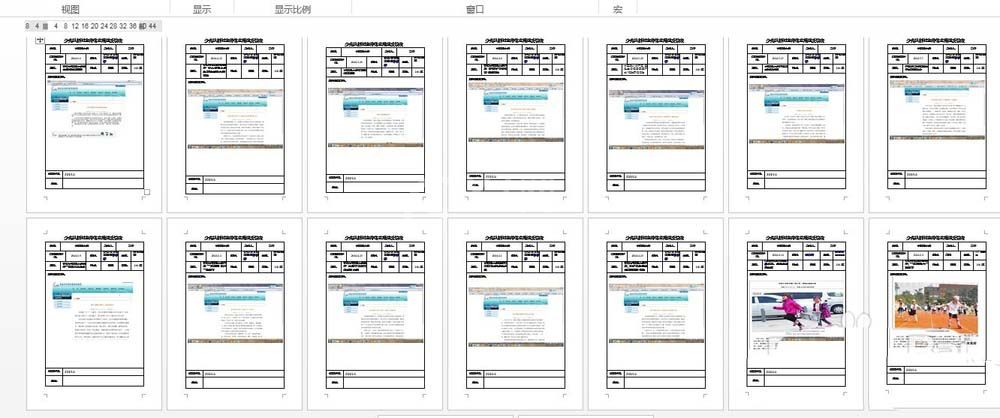 word文档设置多页面显示的操作教程截图