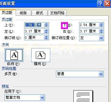 word2003页面设置的使用教程截图