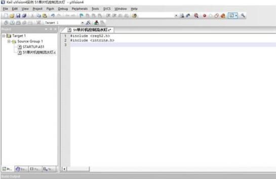 Keil uVision4创建51型号单片机控制流水灯的详细教程截图