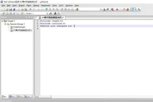 Keil uVision4创建51型号单片机控制流水灯的详细教程截图