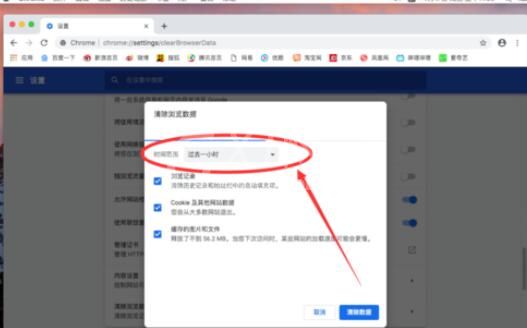 谷歌浏览器Mac版清除Cooki的操作方法截图