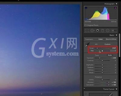 lightroom中处理星空银河照片的具体使用操作截图