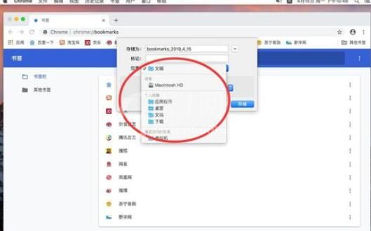 谷歌浏览器Mac版导出书签的操作流程截图