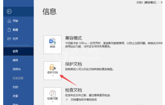 Word2019设置文档保护的操作步骤截图