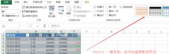 Excel 2015表格美化的操作方法截图