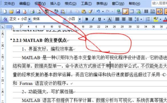 word2003中网格显示功能设置步骤截图