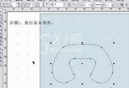 使用CorelDRAW制作服装毛领的具体步骤截图