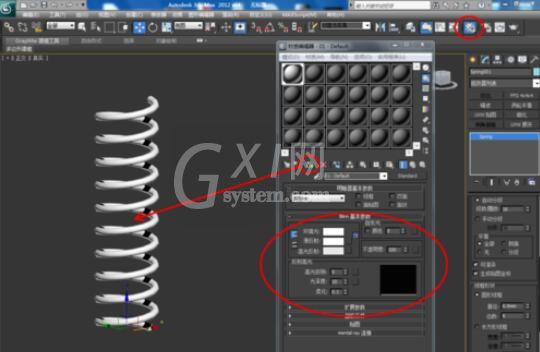 3dmax2012制作弹簧的方法步骤截图