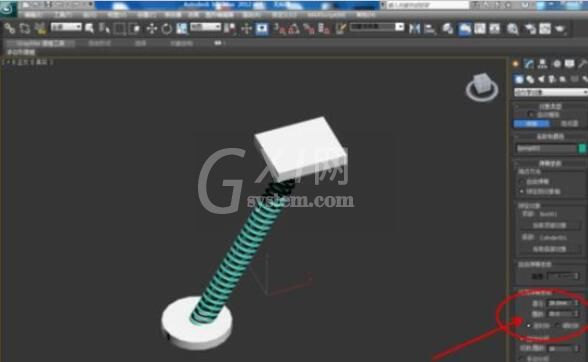 3dmax2012制作弹簧的方法步骤截图