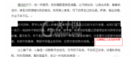 Word软件选定文本的简单操作教程截图