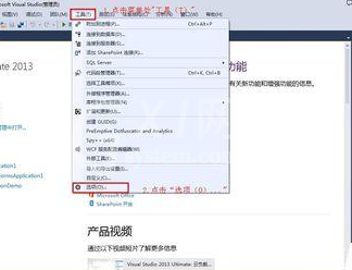 vs2013设置界面信息字体大小的具体操作流程截图