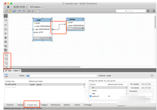 MySQL WorkBench设计数据库的操作过程截图