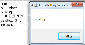 autohotkey连接字符串的操作教程截图